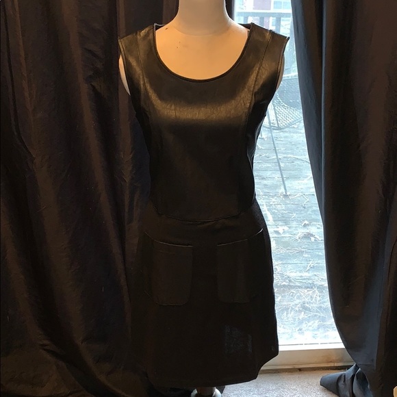 ASOS Black on Black Sleeveless Dress - Picture 1 of 7